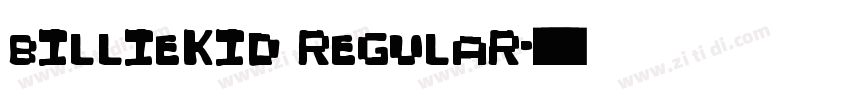 billieKid Regular字体转换
